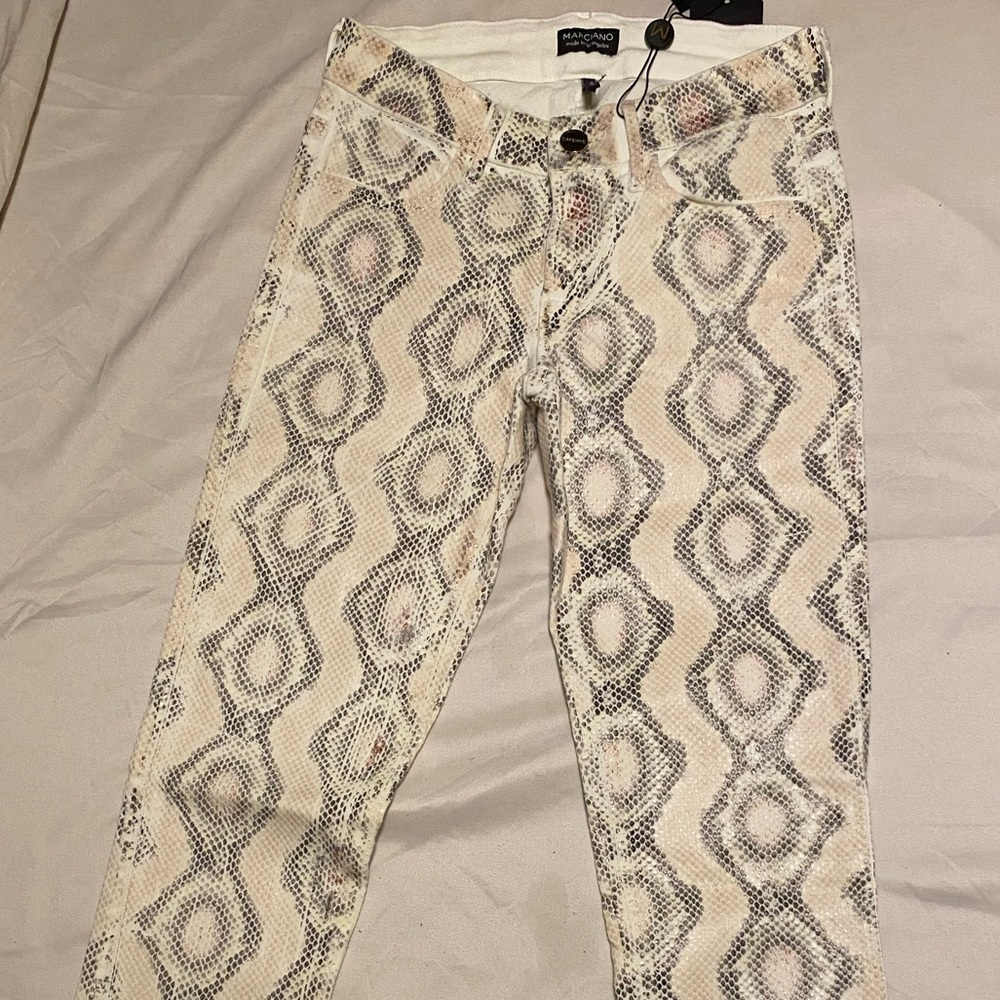 Marciano skinny snake print pants